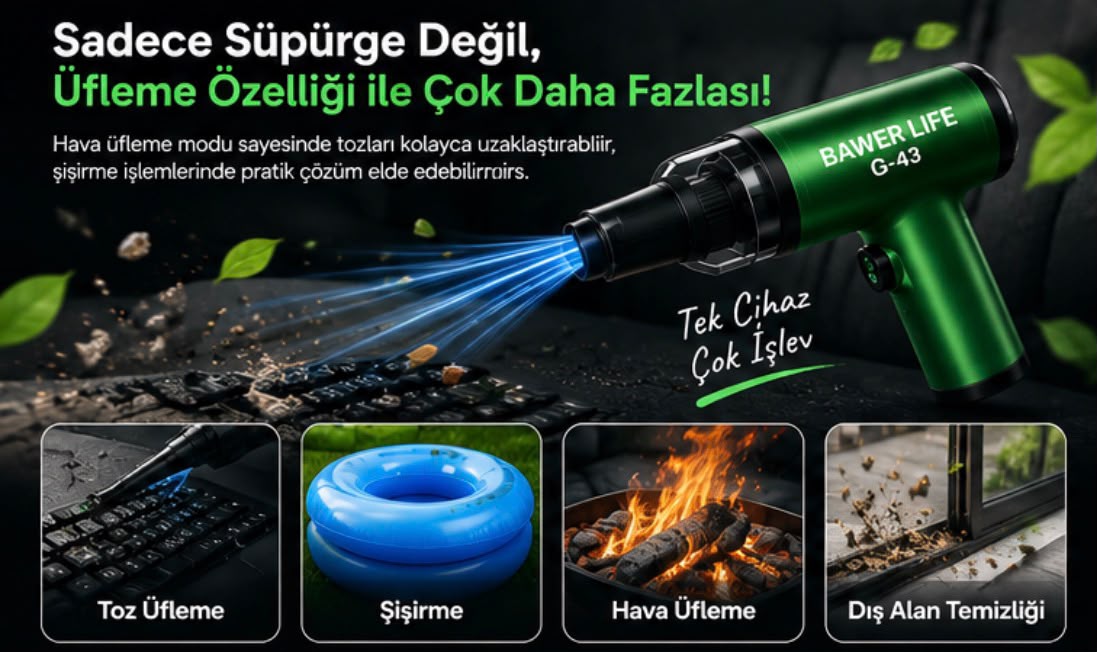 BAWER LIFR G-43 Şarzlı Araç Süpürgesi - AutoPulse'm